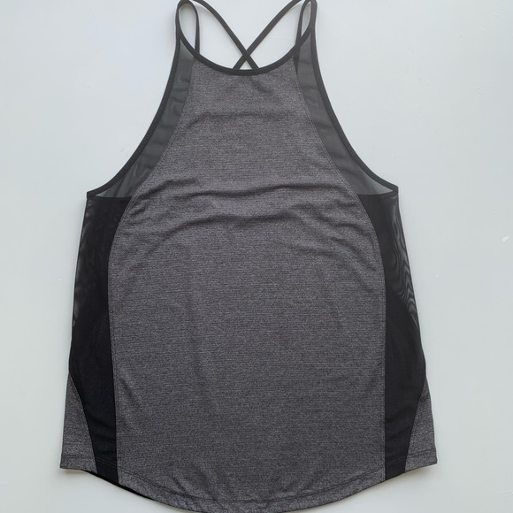 Lululemon Run Off Route Sheer Tank Top Racerback Crisscross Strappy Back Black 8 - Picture 6 of 15